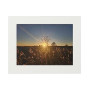 Autumn Sunset – Fine Art Print with Passepartout Mat