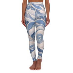 High-Waisted Yoga Leggings — Alpine Swirl