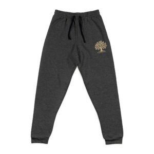 Embroidered Tree Joggers — Unisex Fleece Sweatpants