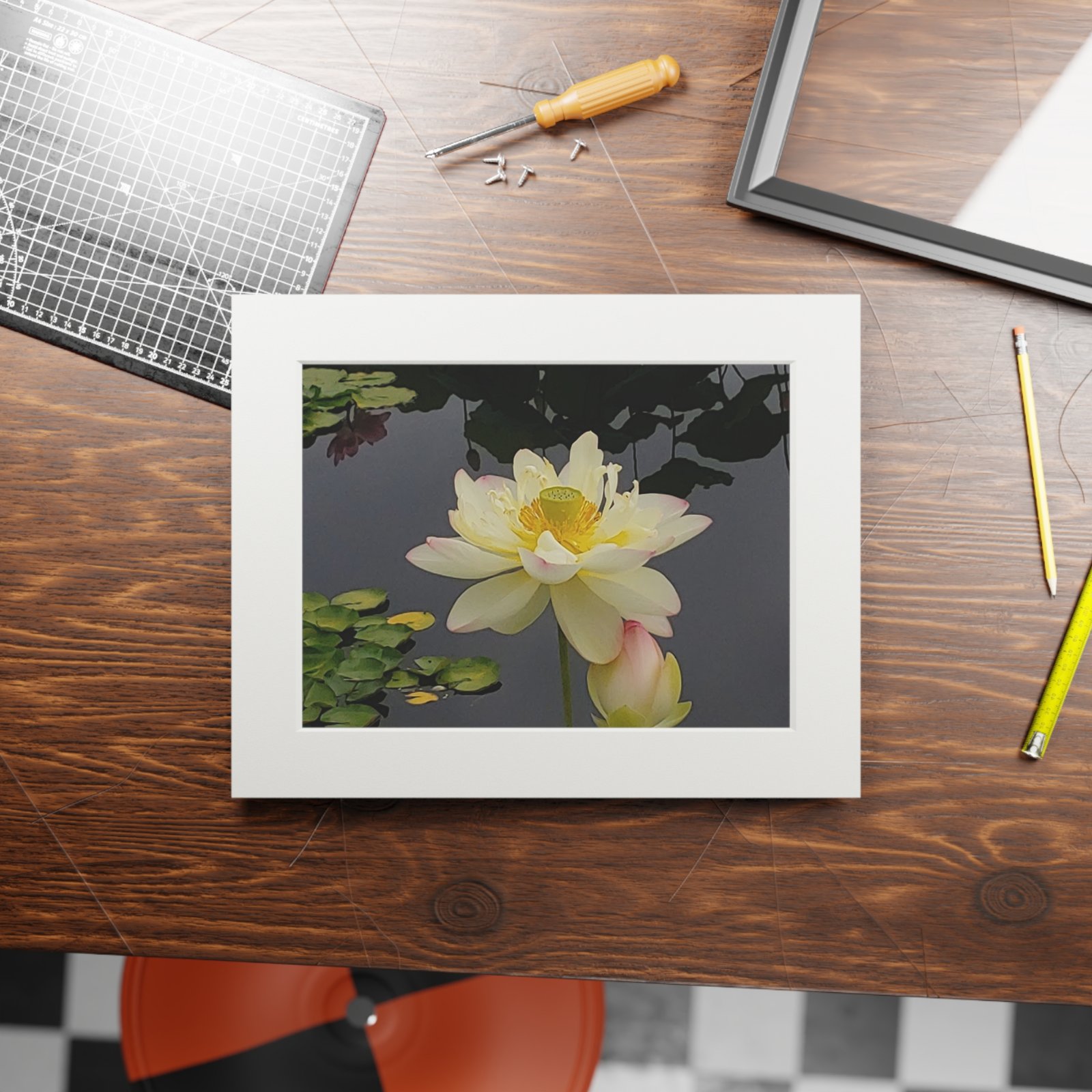 Waterlily – Fine Art Print with Passepartout Mat - view 4