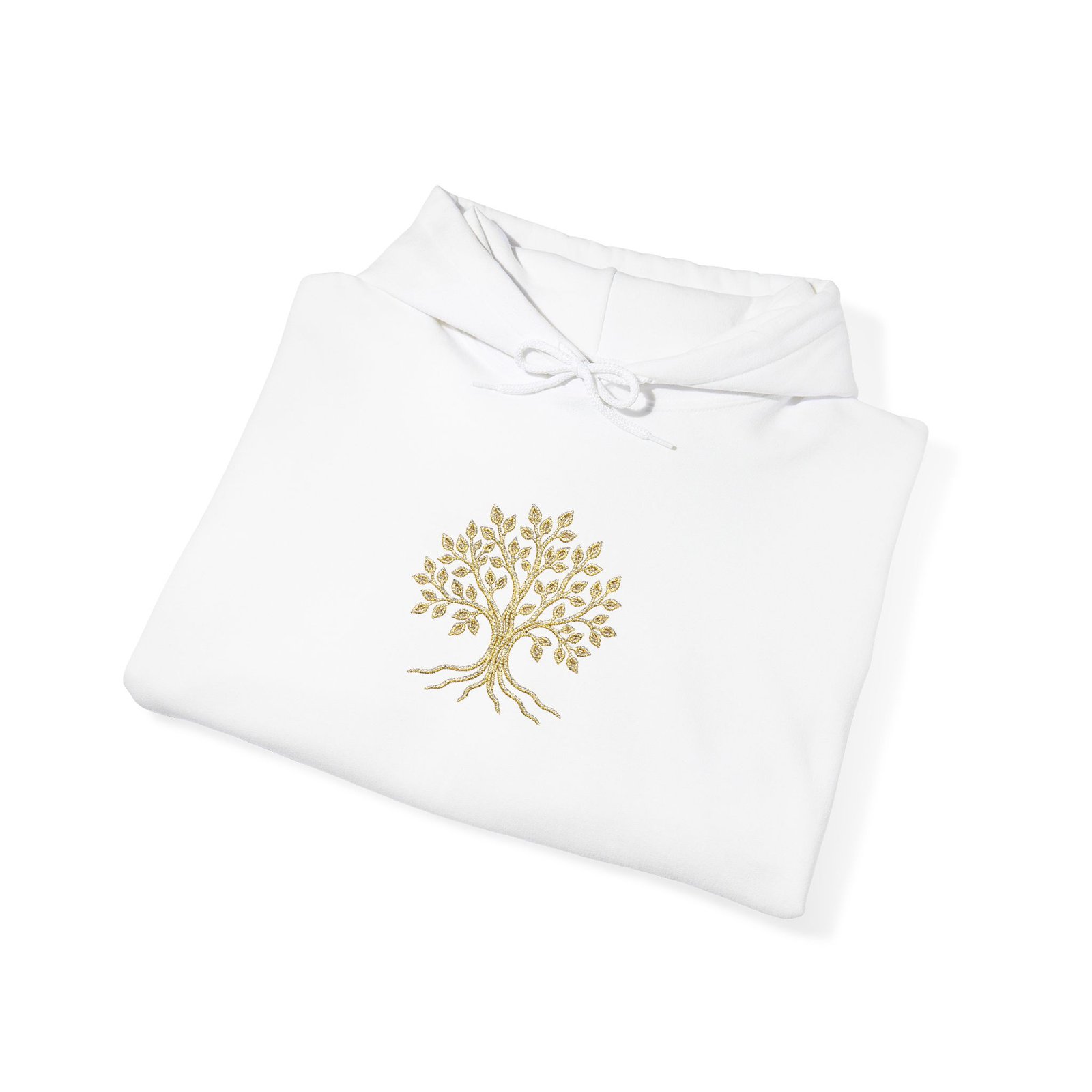 Embroidered Tree Hoodie — Unisex Fleece Sweatshirt - view 8