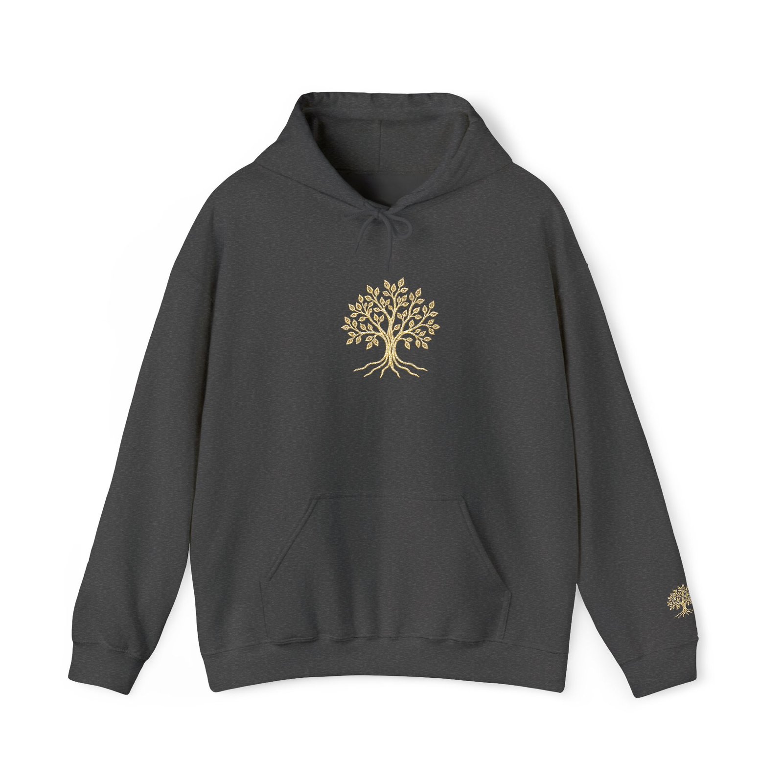 Embroidered Tree Hoodie — Unisex Fleece Sweatshirt - view 17