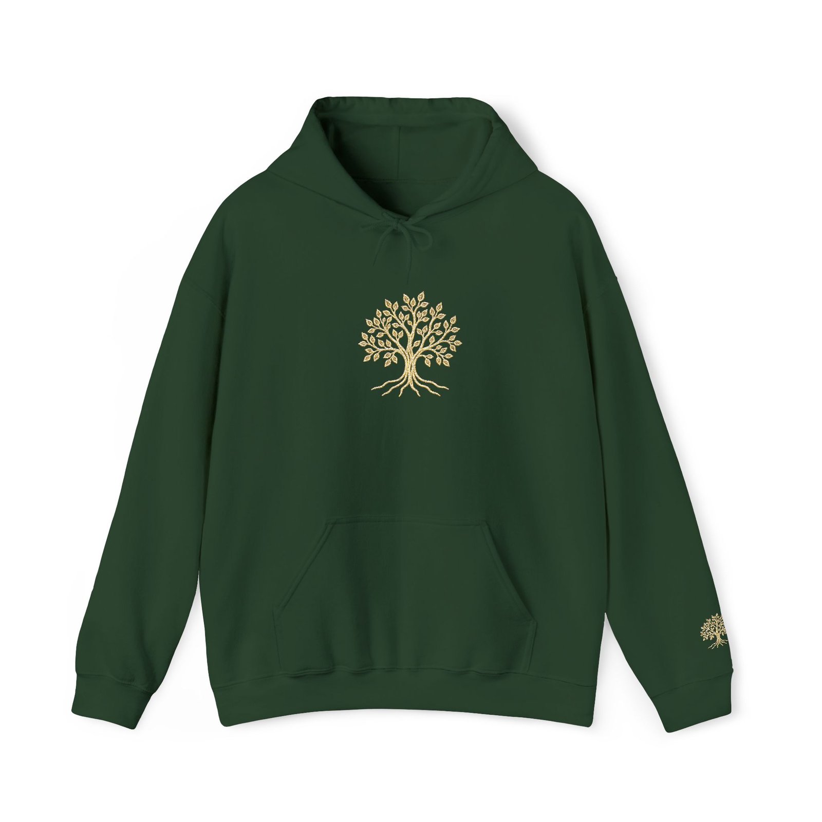 Embroidered Tree Hoodie — Unisex Fleece Sweatshirt - view 13